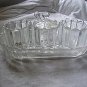 Vintage Glass Condiment Set w/Tray & Spoon