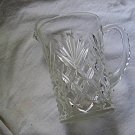 Vintage Clear Glass Pitcher Pineapple Pattern EAPC Anchor Hocking