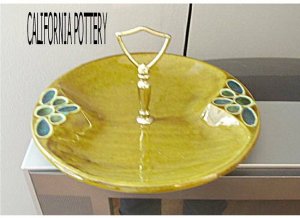 California Pottery U.S.A. Signed Tidbit Tray