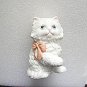 White Cat Figurines Lot of 2 Made by Homco (Home Interiors)