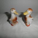 Baby Duckling Salt & Pepper Shakers Black Letter Japan Signed