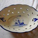 Flow Blue Handled Dish Excellent Condition