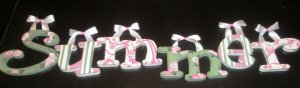 Custom wall letters