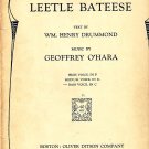 Leetle Bateese, Song with Piano Accompaniment 1921 Vintage Sheet Music - 110