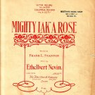 Mighty Lak' A Rose, 1901 Irish Song Sheet Music - 107