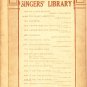 In The Time of Roses,  Song for Low Voice Vintage Sheet Music - 106