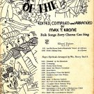 Ride the Chariot, Songs of the People Series for Mixed Voices, 1939 Vintage Sheet Music - 118