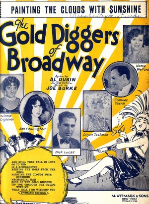 Painting the Clouds with Sunshine, Gold Diggers of Broadway Sheet Music - 0132