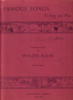 1938 Instruction Book for Beginner Intermediate Piano Students Music of Famous Songs - 0148