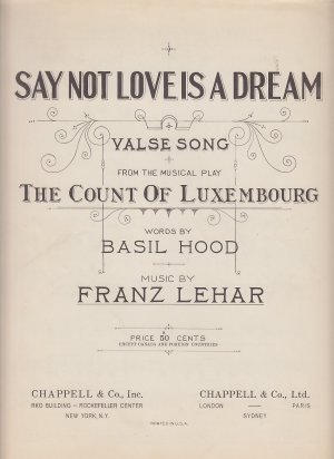 Say Not Love is a Dream, 1936 Vintage Sheet Music - 0152