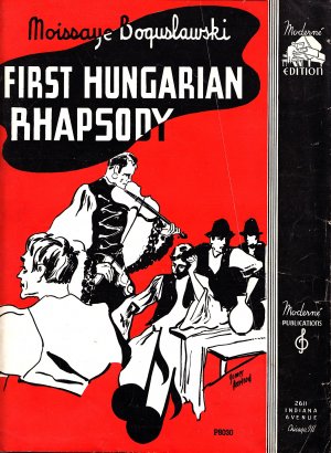 First Hungarian Rhapsody by Moissaye Boguslawski, 1936 Vintage Sheet Music 0156