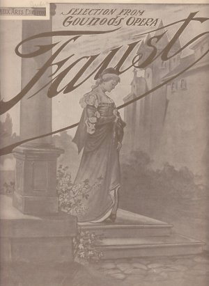 Composition from Gounods Opera Faust, Vintage Piano Sheet Music - 0161