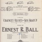 When Irish Eyes Are Smiling by Ernest R. Ball, 1912 Vintage Sheet Music - 0165