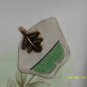 TUMBELED SEA POTTERY PENDANT-GREEN & WHITE PORCELEIN
