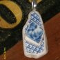 VINTAGE ANTIQUE SEAGLASS PENDANT-SILVER BALE