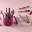 20 Jeweled Pens in Holder