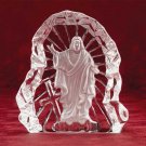 Clear Glass Carved Jesus