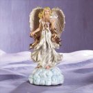 Musical Angel And Dove On Cloud