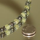 Green Garnet and Pyrite - Men's Stone Necklace