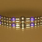 Men's Modern Hematie and Blurple Necklace