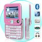 Metro Pink - Dual SIM Swivel Screen QWERTY Cosmopolitan Phone