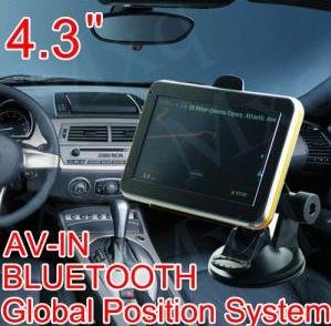 New MAP 4.3" GPS Navigation Bluetooth FM Transmitter 2G