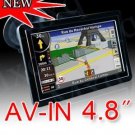 New Map 4.8" GPS Navigation MP3 MP4 FM Transmitter 2GB