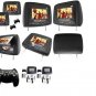 Car Headrest Entertainment System with DVD player, CD Player, MP3 and MP4 player, video games