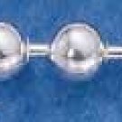STERLING SILVER  BEAD CHAIN (6MM)