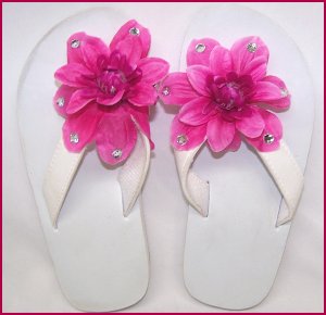 Flower Flip Flop Sandals NEW