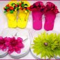OOAK Water Balloon or Flower Flip Flop Sandals Girls