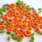100 MINI FLOWERS & LEAVES ARTS CLAY DOLLHOUSE MINIATURE