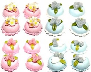 16PIECES CAKE HANDMADE ARTS CLAY DOLLHOUSE MINIATURE