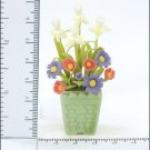 FLOWER DOLLHOUSE MINIATURES CRAFT CLAY HANDMADE SALE#36