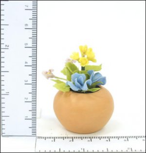 FLOWER DOLLHOUSE MINIATURES CRAFT CLAY HANDMADE SALE#34