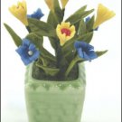FLOWER DOLLHOUSE MINIATURES CRAFT CLAY HANDMADE SALE#33