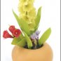 FLOWER DOLLHOUSE MINIATURES CRAFT CLAY HANDMADE SALE#30