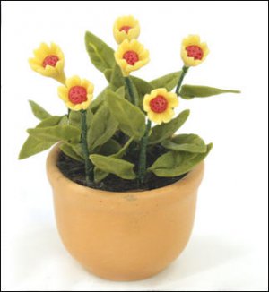 FLOWER DOLLHOUSE MINIATURES CRAFT CLAY HANDMADE SALE#29