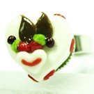 Cute Mini Cake Adjustable Rings Art Clay Jewelry #5