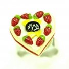 Cute Mini Cake Adjustable Rings Art Clay Jewelry #4