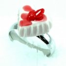 Cute Mini Cake Adjustable Rings Art Clay Jewelry #3