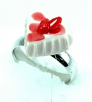 Cute Mini Cake Adjustable Rings Art Clay Jewelry #3