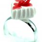 Cute Mini Cake Adjustable Rings Art Clay Jewelry #3