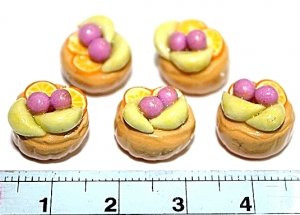 Set of 5pcs Mini Cake  Doll house Miniature NBR10