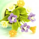 DOLLHOUSE MINIATURE HANDMADE CLAY FLOWER ART CRAFT GIFT
