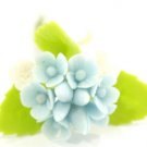 Bunch Of Miniature Blue Hydrangea with leaves NBR112