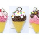 3 Of Mixed Icecream Charm Pendant  NBR103