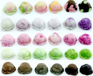 30pieces Ice Cream Scoop Miniatures NBR 96