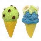2pcs Tiny Ice Cream Cone Doll house Miniature NBR 79
