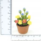 Mixed florals In Pot  Doll house Miniature NBR28